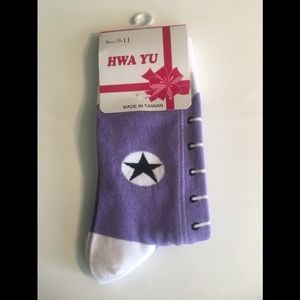 NWT Hightop Converse Pattern Socks